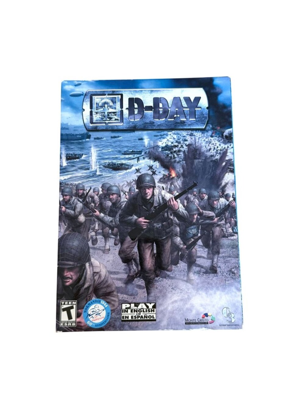 D-Day PC Game New Sealed WWII Strategy Monte Cristo 2004 English Spanish